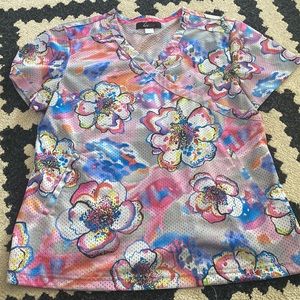 Koi Lite Scrub Top - Spring - Large